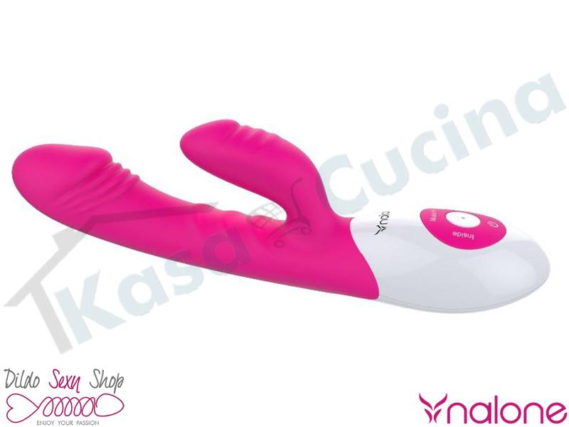 Vibratore Rabbit Doppia Funzione + Vocale Ricarica USB Dencer Fucsia