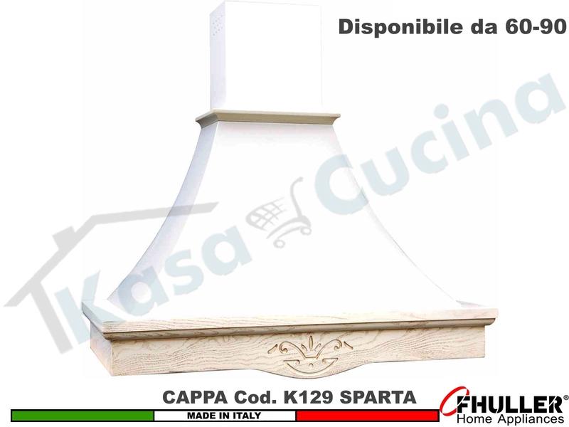 Cappa Parete Rustica SPARTA 60 - 90 Legno Frassino o Tiglio Grezzo + MOTORE 420 m³/h