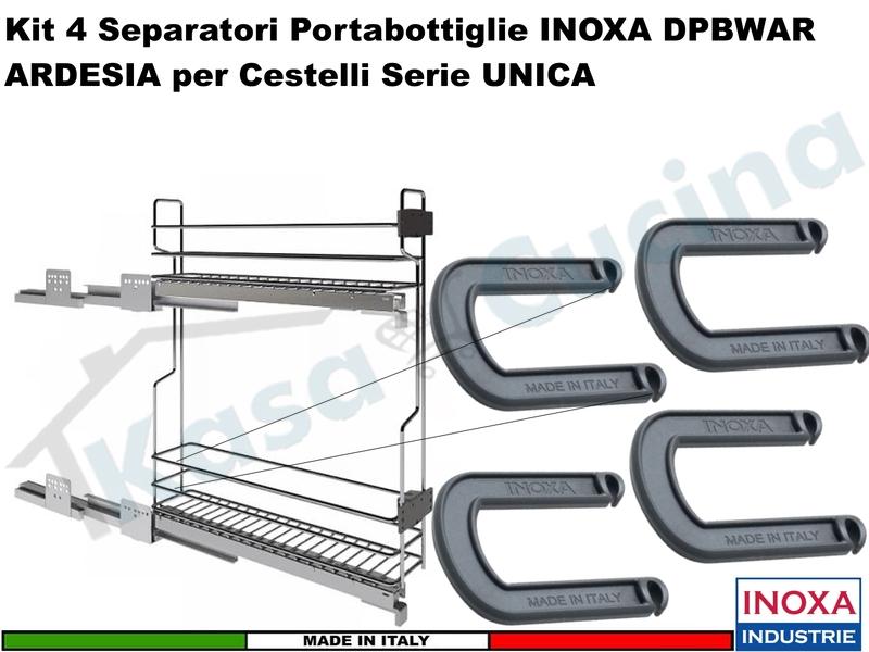 Separatore Portabottiglie Grigio per Cestelli Gold - Cromatica 1104-3104-1124-1114-1106W