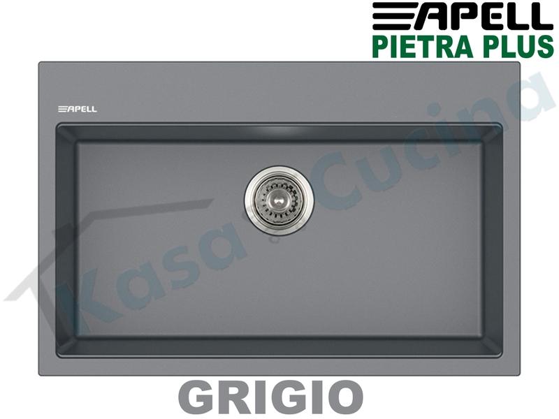 Lavello Apell Pietra Plus cm.78X51 1V Grigio