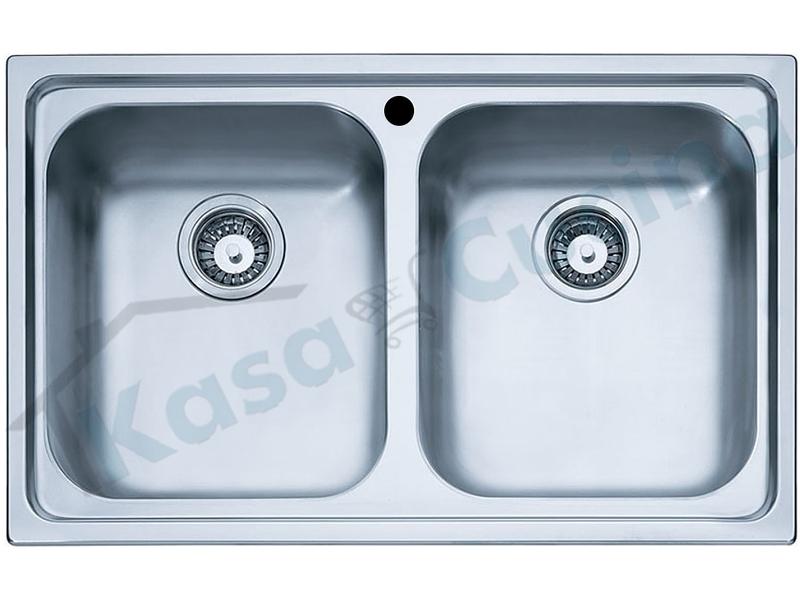 Lavello Cucina Due Vasche.Lavello Franke Radar Rrx 620 860 X 500 2 Vasche Acciaio Inoxa Kasa Cucina Elettrodomestici Da Incasso