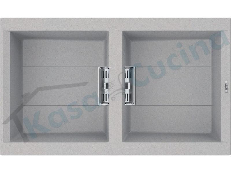 Lavello Smart 450 LMI45079SMT 86X51,5 2 vasche Metaltek M79 Aluminium