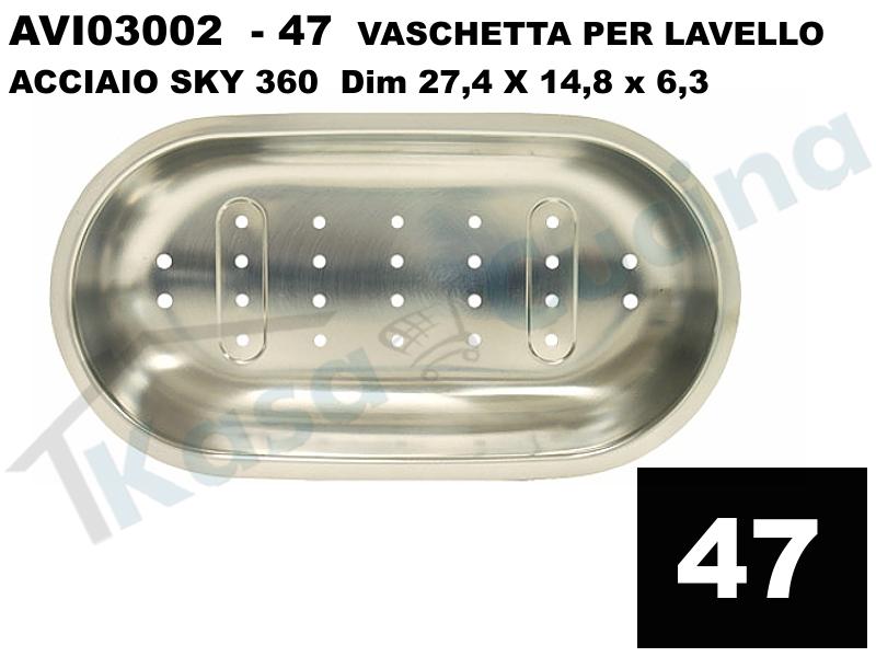 Acciaio Inox Per Acquaio.Accessorio 47 Elleci Avi03002 Vaschetta In Acciaio Per Lavello Inox Sky 360 Kasa Cucina Elettrodomestici Da Incasso