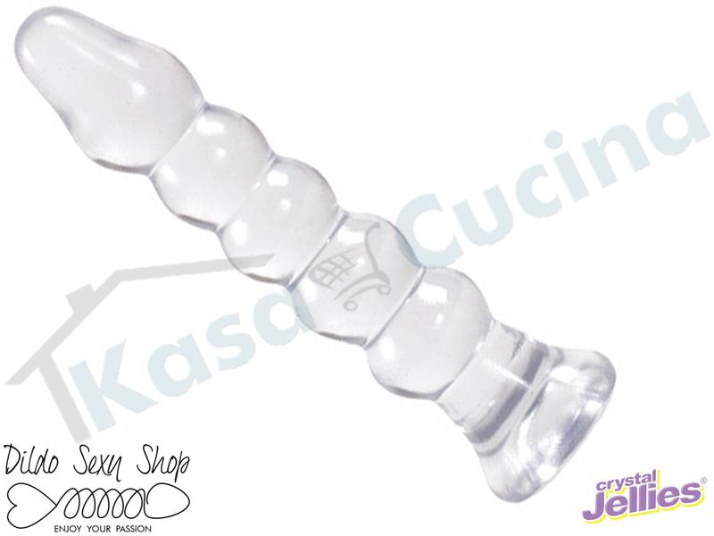 Cuneo Anale Doc Johnson 7005-01-CD Crystal Jellies® 5,5" Bumps Anal Plug Clear