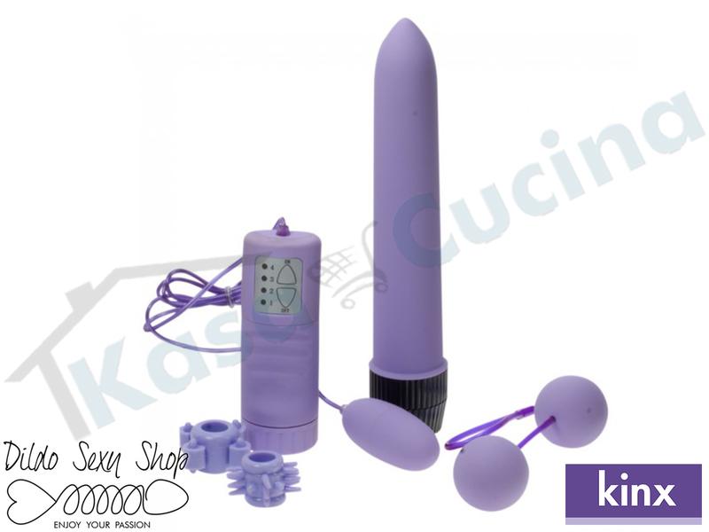 Kit Del Piacere Per Coppia Anelli ovulo Vibratore Kinx Silky