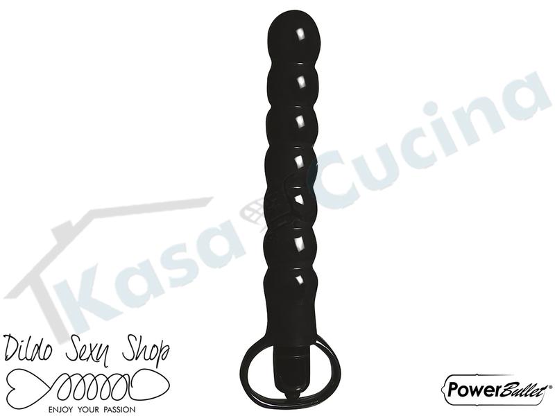 Vibratore Dildo Penetrazione Anale Power Wand Unisex Stimulator Tpr Black